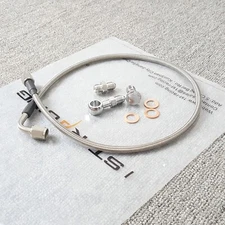 TD04 TD05 VF39 Turbo 48'' 4AN Oil Feed Line For Subaru Forester Impreza2.0L 2.5L