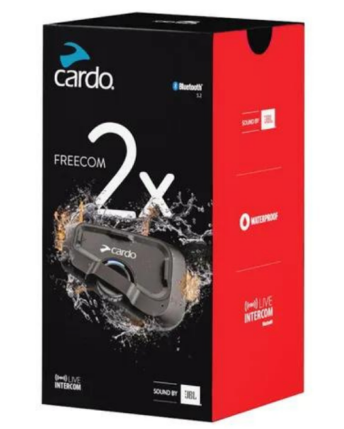 CARDO FREECOM 2X DUO BLUETOOTH MOTORCYCLE COMMUNICATION SYSTEM