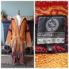 Makin & Lloyd The Bathrobe Company Luxury Mens Robe Covent Garden Size M Cotton