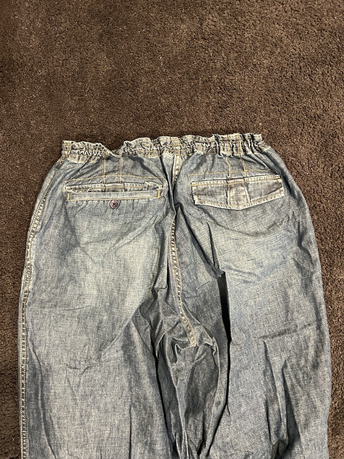 Vintage Calvin Klein Adjustable String Jeans Blue… - image 10