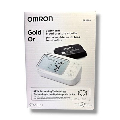 *Omron Gold Or Upper Arm Blood Pressure Monitor (BP5360) NEW IN BOX