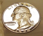 1954  Proof Quarter 90%   Blazing Mirrored Surfaces #601 - 7
