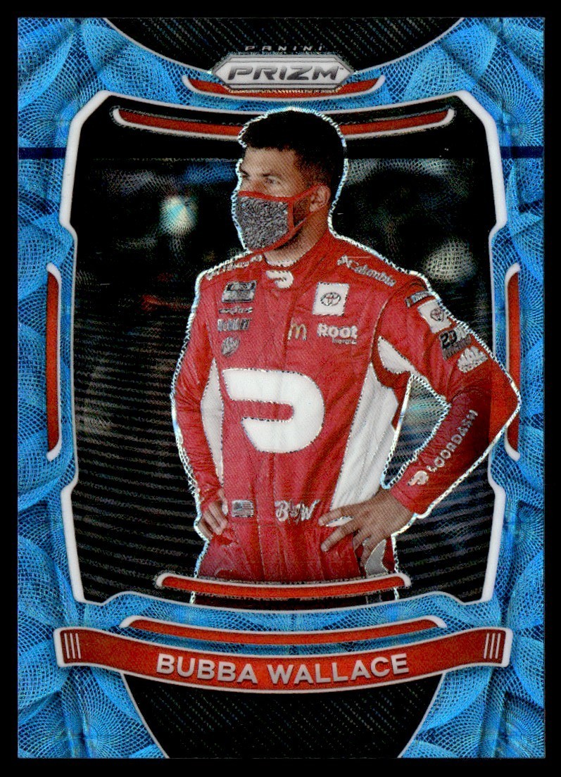 2021 Panini Prizm Carolina Blue Scope Bubba Wallace 17/99 #52