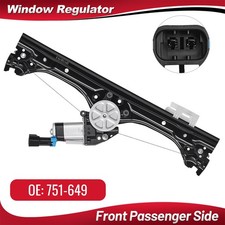 For 2012-2019 Fiat 500 1.4l Front Right Side Power Window Regulator W Motor