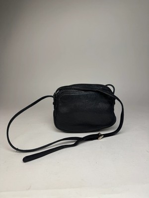 Vintage Givenchy 4G Leather Crossbody / Shoulder Bag Black