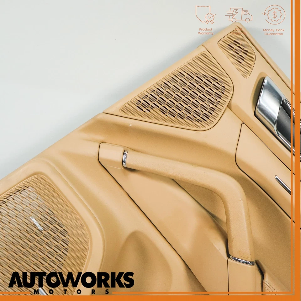11-18 Porsche Cayenne 958 panel puerta interior trasero derecho beige OEM Foto 3 de 4