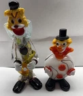 Vintage Murano Hand Blown Italian Glass Figurines Clowns 5-9in Lot of 2, 2/2