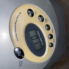 GPX Portable Compact Disc CD Player C3847 GREY TESTED  Works Great VTG 2003