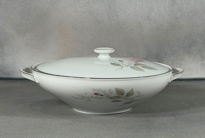 Rosenthal Bavaria Soup Toureen lidded Round Casserole Dish Pink Roses Gold trim