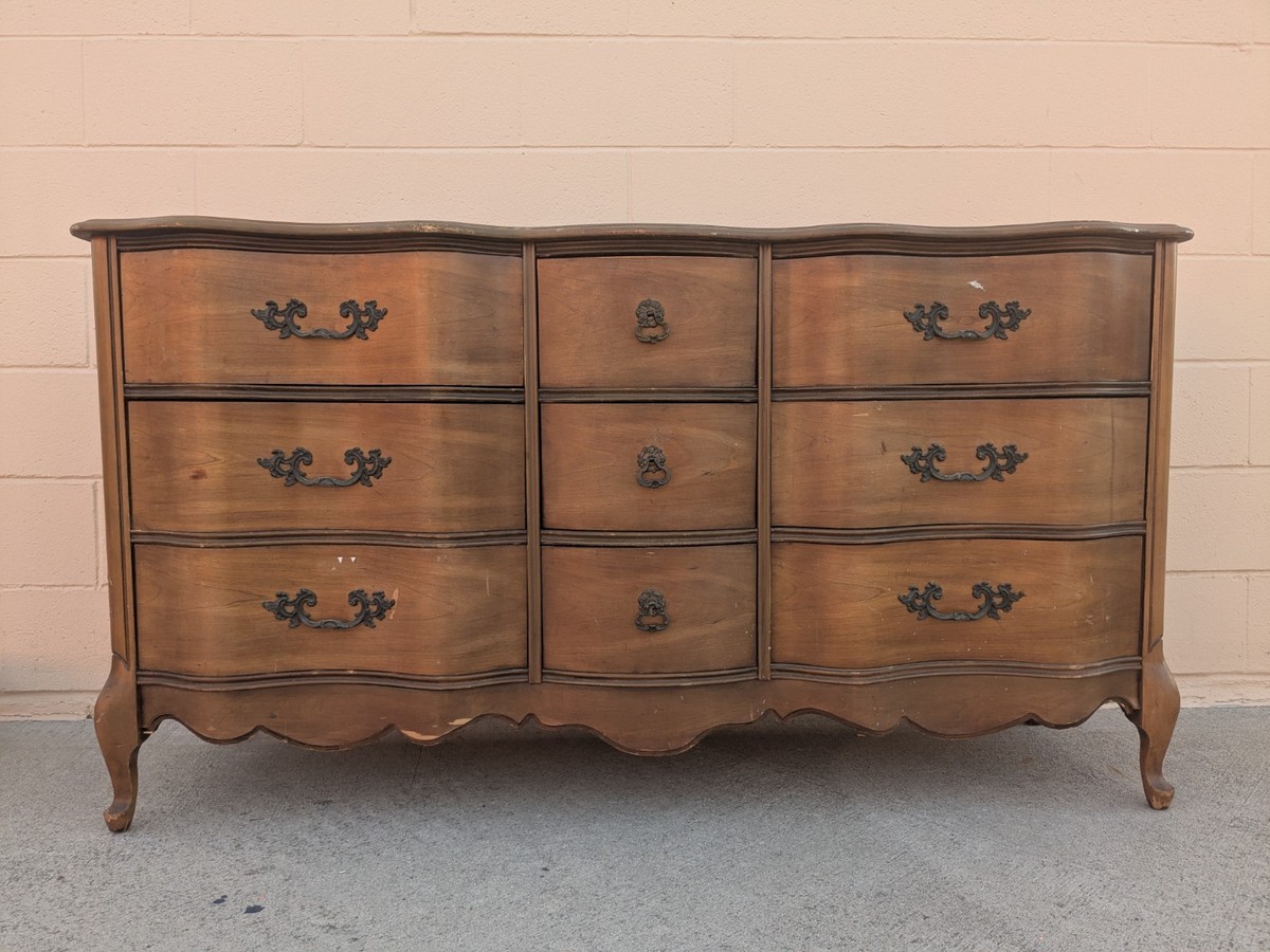 Vintage French Provincial Regency Wood Dresser | eBay