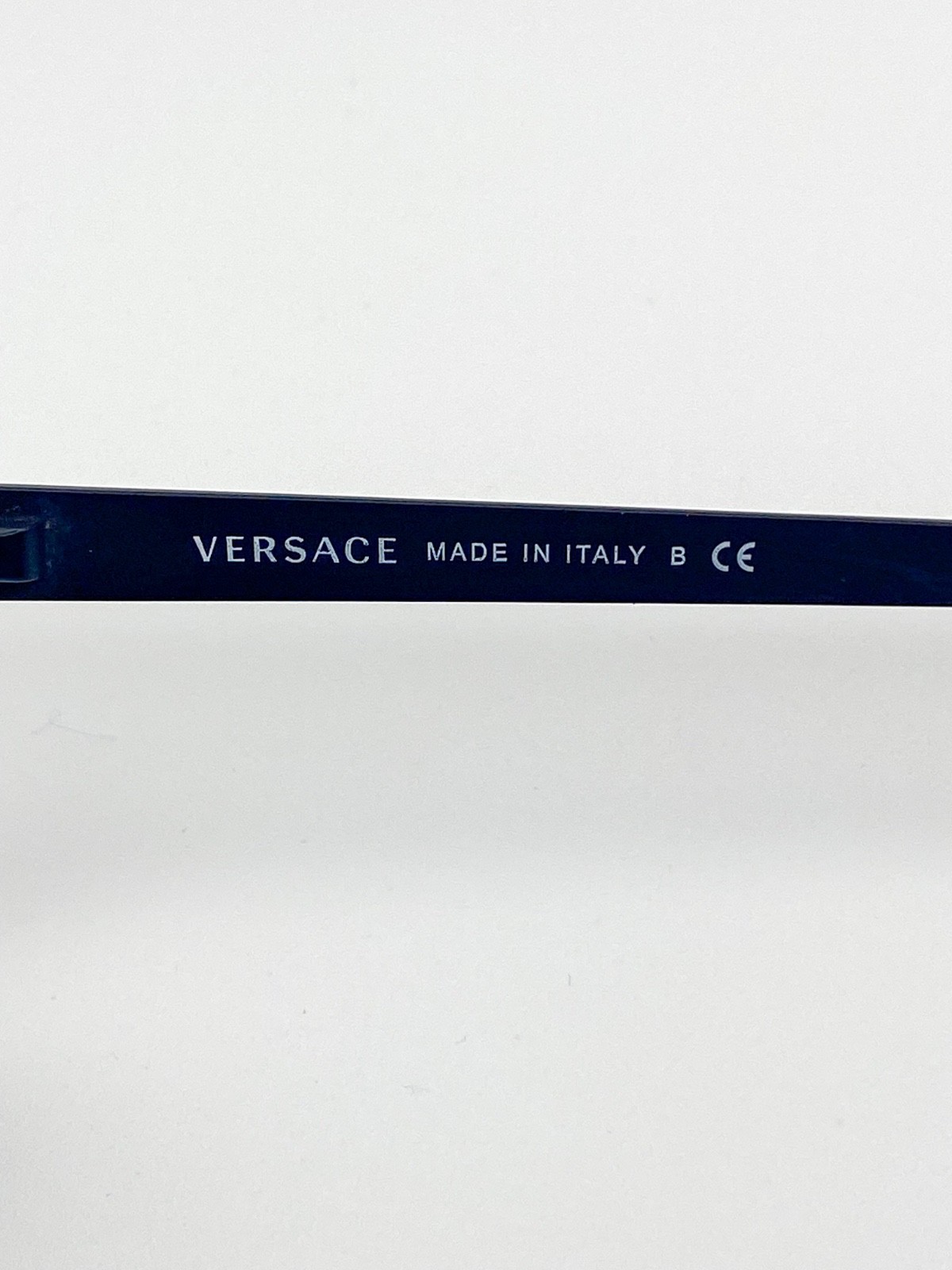 Versace Y2K Black Rectangular Eyeglasses Frames -… - image 10