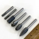 6 pc. 1/4" Carbide Deburring Cutting Die Grinding Burr Bits Accu-Tool USA, M0943