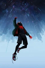 Into The Spiderverse Miles Morales GLOSSY Poster print 16"x24" HOME DECOR