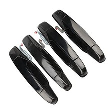 Black Exterior Outside Door Handle Replacement for Chevy Silverado 1500 GMC