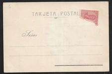 ARGENTINA FRAGMENTED 5c SAN MARTIN ON ERNESTO BOSCH PORTRAIT PPC COVER 1900s