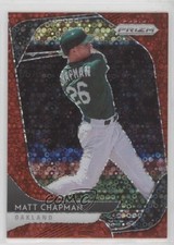 2020 Panini Prizm Tier II Quick Pitch Red Donut Circle 34/99 Matt Chapman ms9