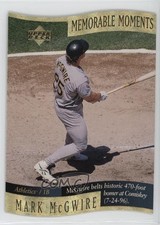 1997 Upper Deck Memorable Moments Gold Mark McGwire #7 0b0