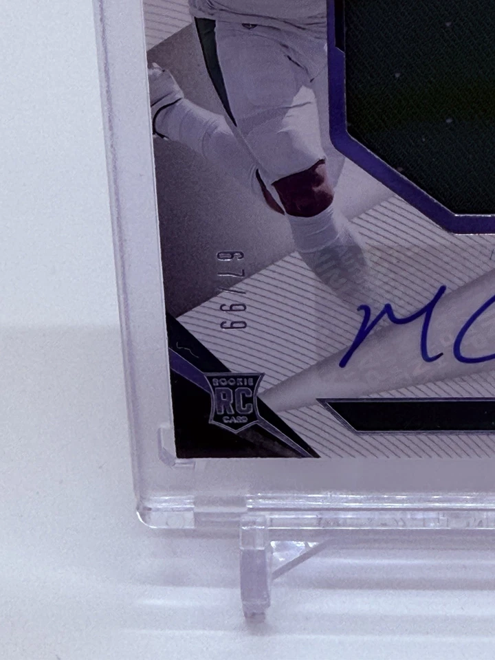2021 Panini Limited NFL Michael Carter Spotlight Silver #d/99 Rookie Auto RC RPA - Image 3 of 3