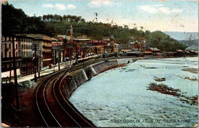 Mauch Chunk PA From The Mountain Road 1908 Postcard E50
