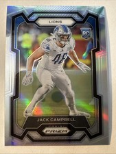 2023 Panini Prizm Jack Campbell Silver Prizm RC #330 Detroit Lions