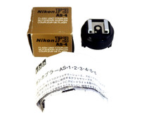 Nikon AS-4 Flash Unit Hot Shoe Coupler w/Box for F3 AS4 SLR Classic Camera JAPAN