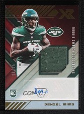 2020 Panini XR Rookie Swatch Auto Red 23/75 Denzel Mims #RSA-DM Auto 7zf