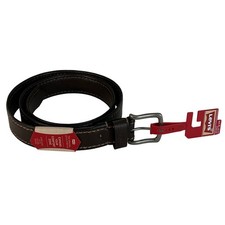 Levi's Mens Medium Expand Your Comfort Zone Belt Brown Leather Silver Buckle New