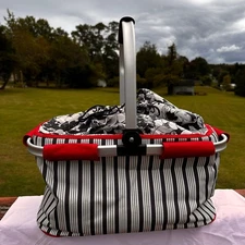 Collapsible Insulated Picnic Basket Cynthia Rowley 