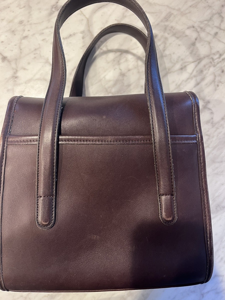 Rare! Vintage 1997 Coach Belmont Satchel Handbag In Brown E7C