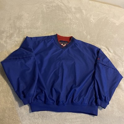 Sun Mountain Jacket Men Large Blue Windbreaker Golf Waterproof Convertible Ford