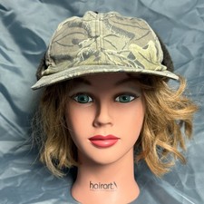USA Made Camo Hunting Hat Cap Fold Down Ear Flaps Faux Fur Lined Winter SIze L