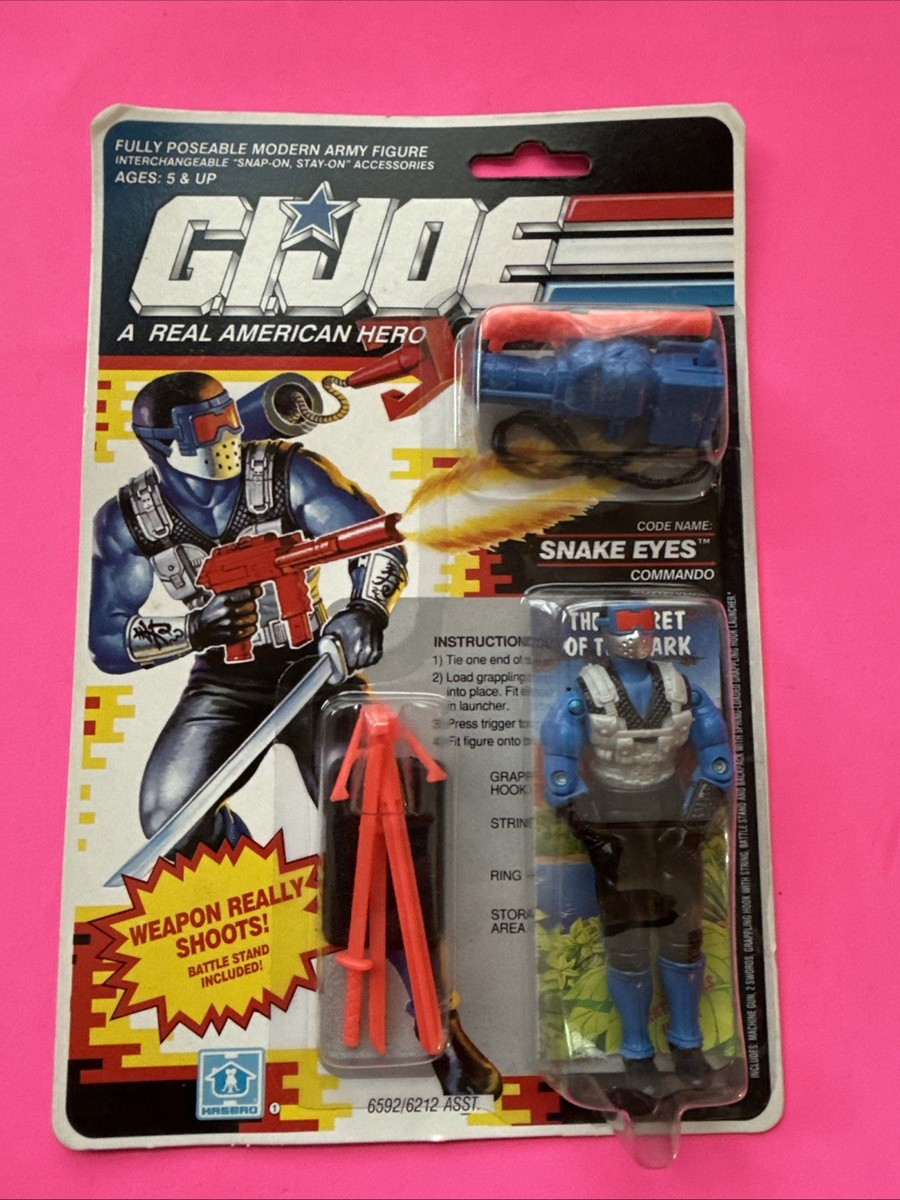 Snake Eyes Commando V4 NEW MOSC G.I. Joe 1990 Hasbro Vintage