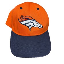 Denver Broncos NFL Team Apparel Orange Navy Hat Adjustable Strapback Cap