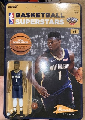 NBA ReAction Super 7 Basketball Superstars Zion Williamson  Figure Pelicans