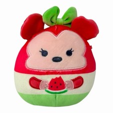 Disney Squishmallows Minnie Mouse Watermelon Plush 8 Inch Fruit Collection