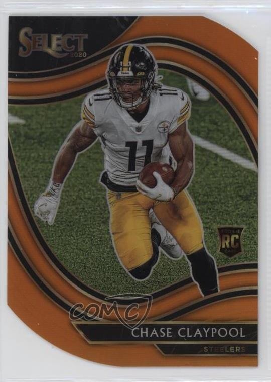 2020 Panini Select Field Level Orange Prizm Die-Cut Chase Claypool #370 fm0