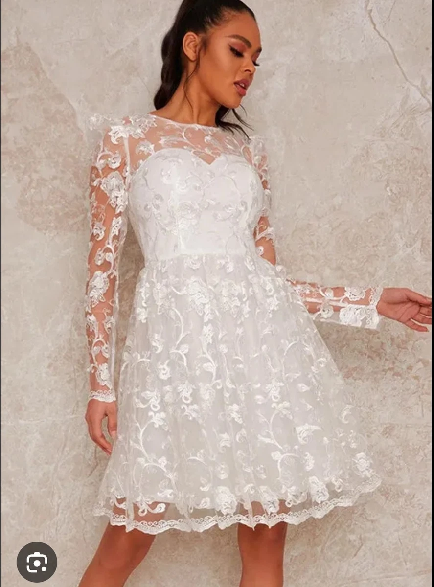 ivory long dresses Ivory A-Line Deep V-Neck Backless Long Wedding Dress with Lace, Ivory / 18