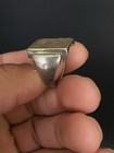 Antique Old Silver Band with 10K Top Signet Ring Circa 1800's — photo 7