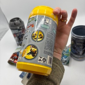 4 x Lego Bionicle Canister Lot + 5 manuals & posters - EMPTY no parts, Throwbots