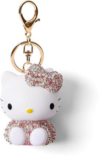 Cute Keychains, Handmade Cartoon Key Chains Accessories, Bling Rhinestones Car K