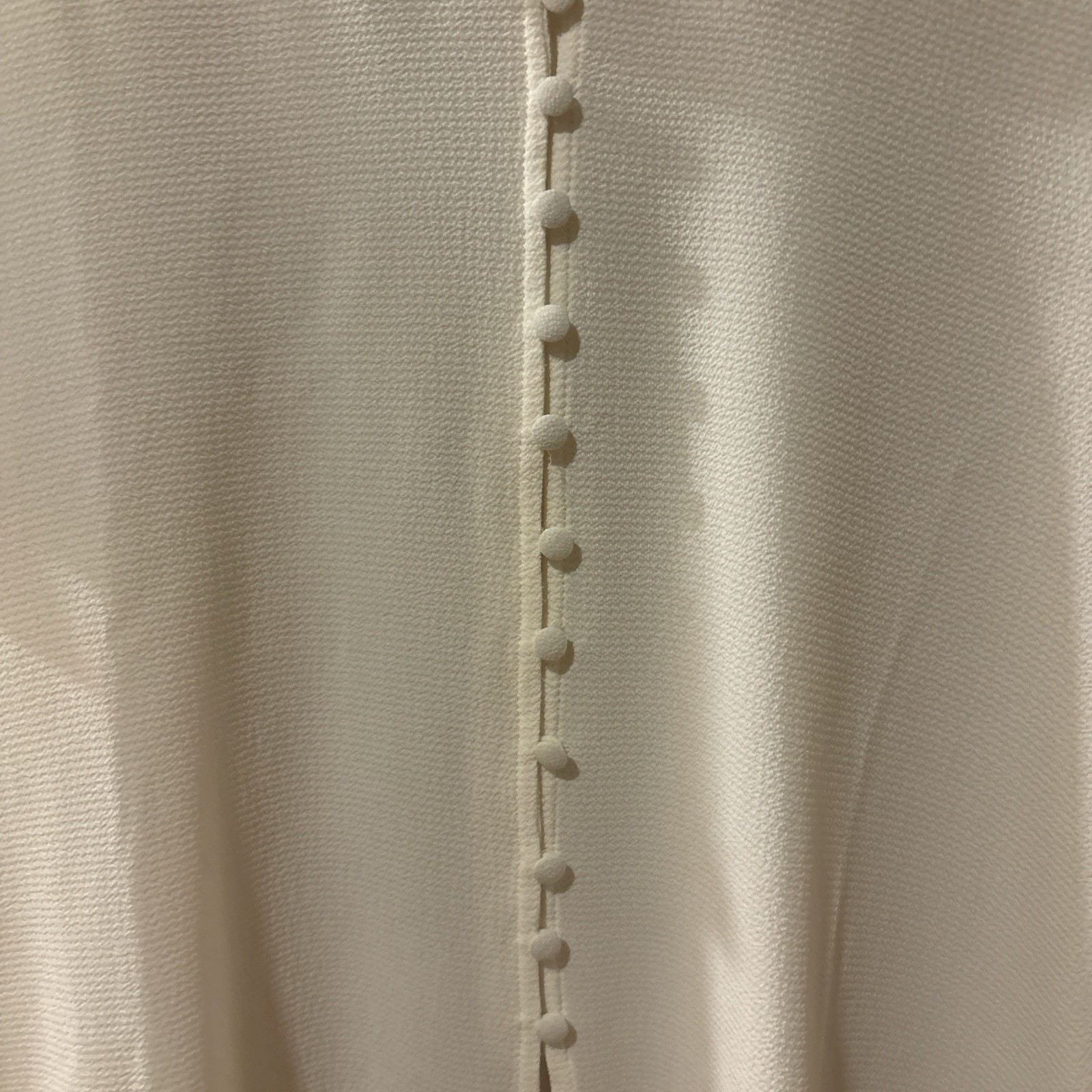 White CeCe button-down Top. Collard. Ruffled Slee… - image 4