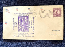 George Washington Bicentennial Postal Cachet Patriotic Sons of America 1932