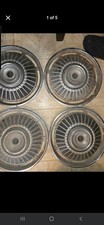 1963 1964 Chevy Belair Impala Corvair Hubcaps Wheel Covers Oem Genuine Set Of 4