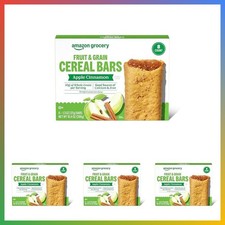 Apple Cinnamon Cereal Bars 10g Whole Grain 8 Count Pack of 4
