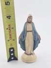 Vintage Virgin Mary Madonna Figurine Blue White Religious Statue — photo 5