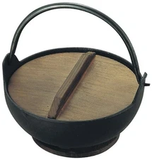 Tokiwa Iron Yamagata Pot, 24Cm, Black Lacquer, 413_