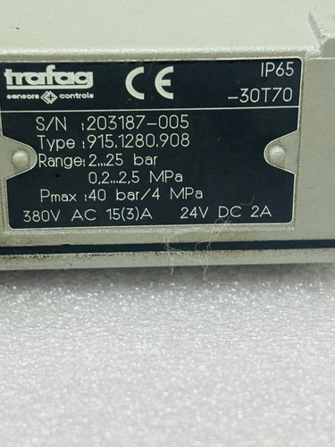 TRAFAG Pressostat 915.1280.908 Pressure Switch 2...25 bar 0.2-2.5 Mpa - Picture 4 of 4