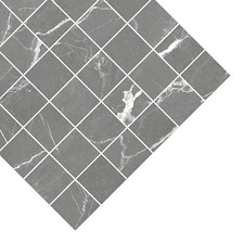 Shaded slate Anthracite Matt Stone effect Mosaic Porcelain Mosaic tile, (L)305mm