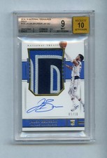 2018 Panini National Treasures Jalen Brunson TRUE RPA RC GOLD /10 BGS 9 AUTO 10