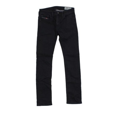 Diesel Thavar Jeans Herren W30 L32 Schwarz Slim Skinny Made In Italy Faded
